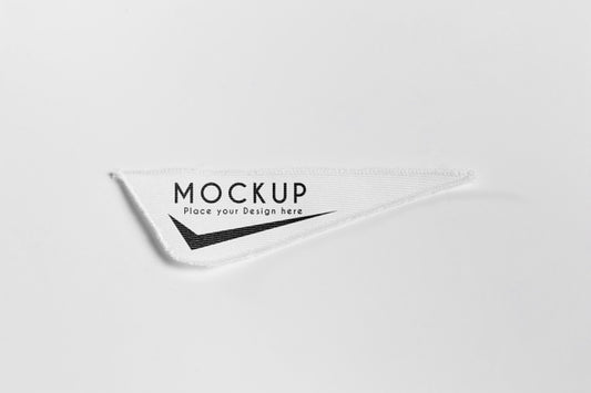 Free White Clothing Patch Fabric Mock-Up Psd