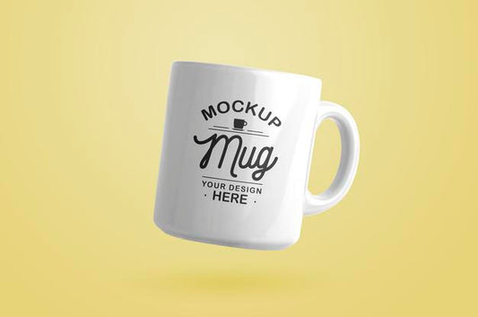 Free White Mug Mockup Psd