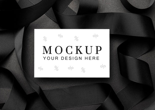 Free White Paper Black Friday Sales Mock-Up Psd