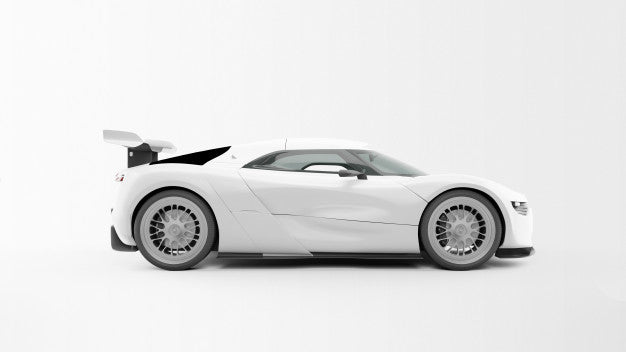 Free White Sport Car Psd