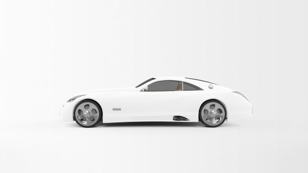 Free White Sport Car Psd