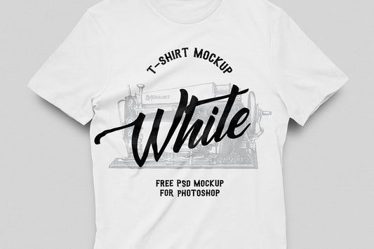 Free White T-Shirt Mockup