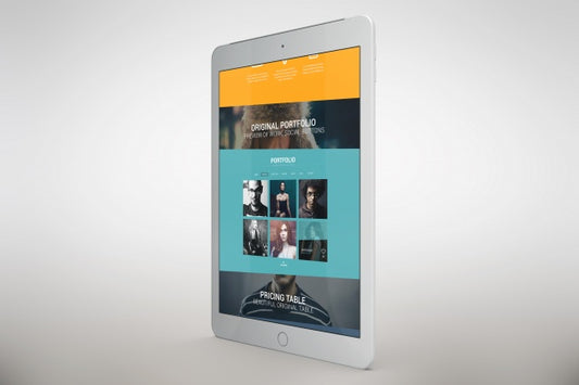 Free White Tablet Mock Up Psd