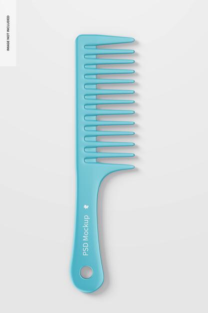 Free Wide Tooth Comb Mockup Psd