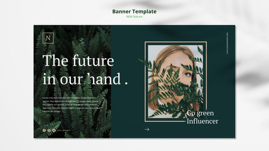 Free Wild Nature Concept Banner Template Mock-Up Psd