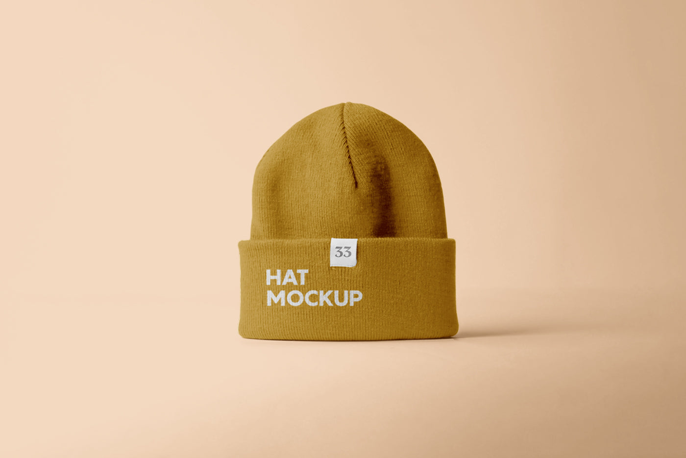 Free Winter Hat Mockup