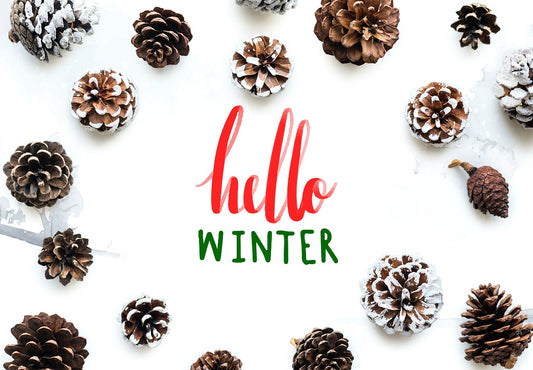 Free Winter Season Typography Design Mockup