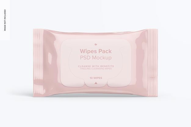 Free Wipes Pack Mockup Psd