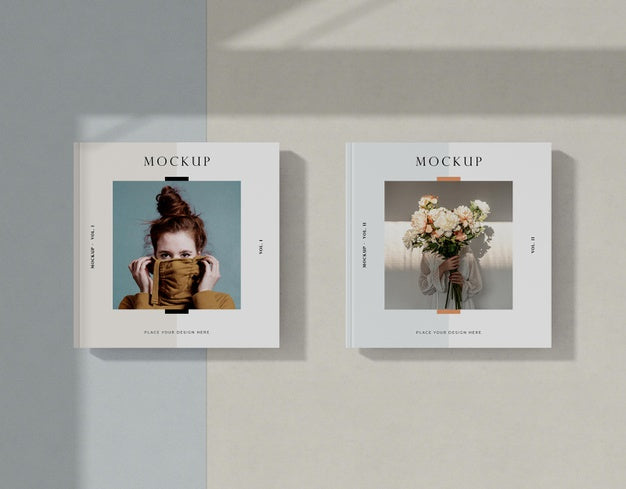 Free Woman And Flowers Editorial Magazine Mock-Up Psd