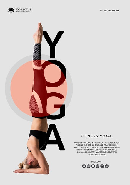 Free Woman In Yoga Balance Position Psd