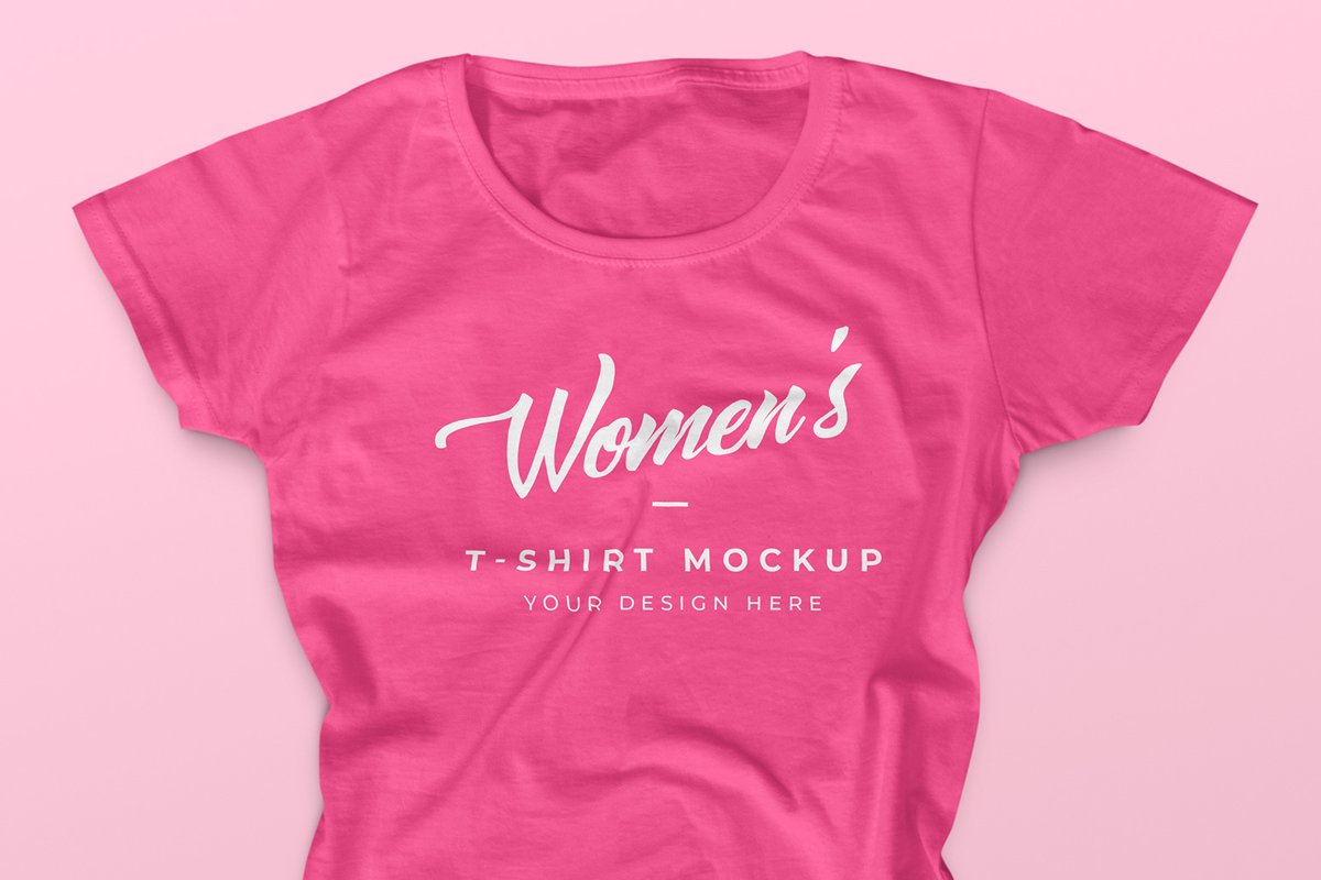 Free Women'S T-Shirt Mockup – CreativeBooster