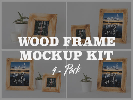 Free Wood Frame Mockup Kit