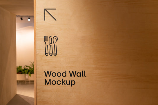 Free Wood Wall Mockup