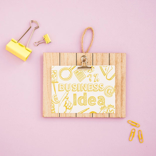 Free Wooden Board With Motivational Message Psd