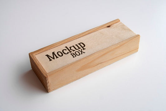 Free Wooden Box Mockup Psd