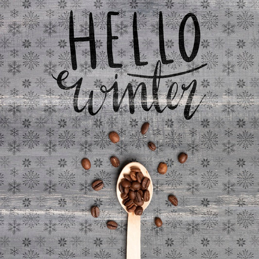 Free Wooden Spoon With Coffee Beans Psd