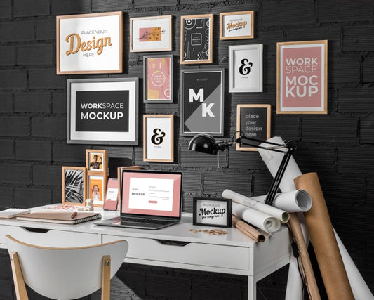 Free Workspace Mockup With Devices Psd
