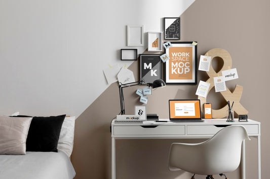 Free Workspace Mockup With Devices Psd