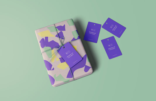 Free Wrapped Gift Mockup