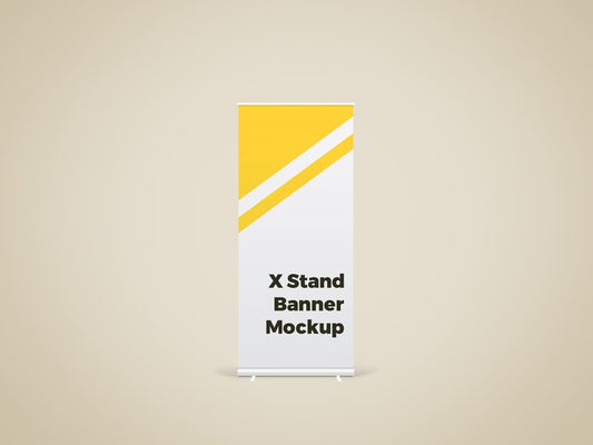 Free X Stand Banner Mockup