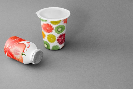Free Yogurt Cup Mockup Psd