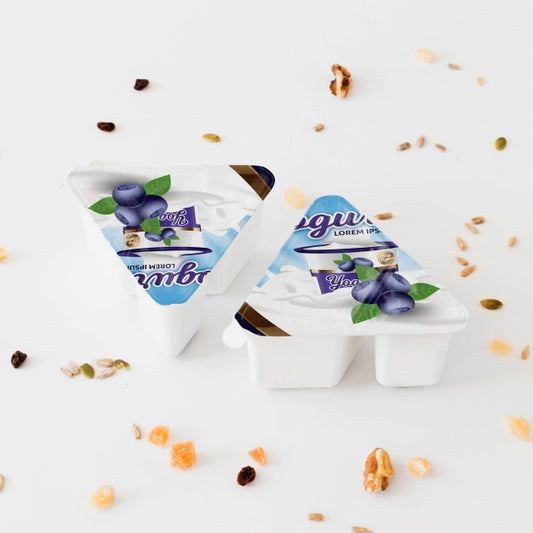 Free Yogurt Packaging Mockup Psd