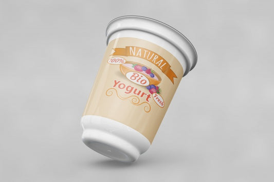 Free Yogurt Packaging Mockup Psd