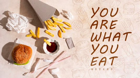 Free You Are What You Eat With Mock-Up Psd